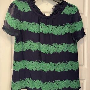 J. Crew Beanstalk Stripe Blue and Green Set